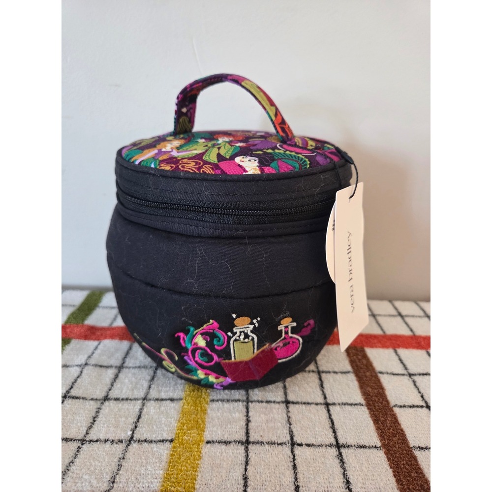 Disney Vera Bradley Hocus Pocus Cauldron Cosmetic Bag Sanderson Sisters NWT